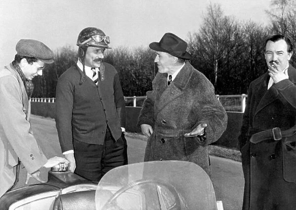 1954 F1 Test Jabby Crombac with John Bolster, Amedee Gordini