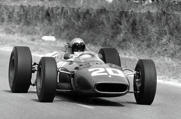 1966 French Grand Prix. Reims, France. 3 July 1966. Lorenzo Bandini, Ferrari 312, not classified, action. World Copyright: LAT Photographic