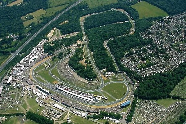 2001 Brands Hatch. Brands Hatch, England. Aerial view of Brands Hatch full circuit