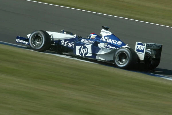 2003 Formula One Testing. Marc Gene, BMW Williams FW25. Silverstone, England
