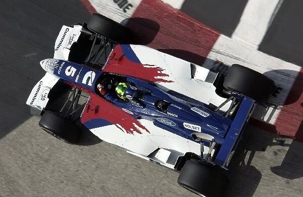 2004 Champ Car World Series: Mario Haberfeld, Walker Racing Reynard Ford Cosworth, during practice for the Long Beach Grand Prix