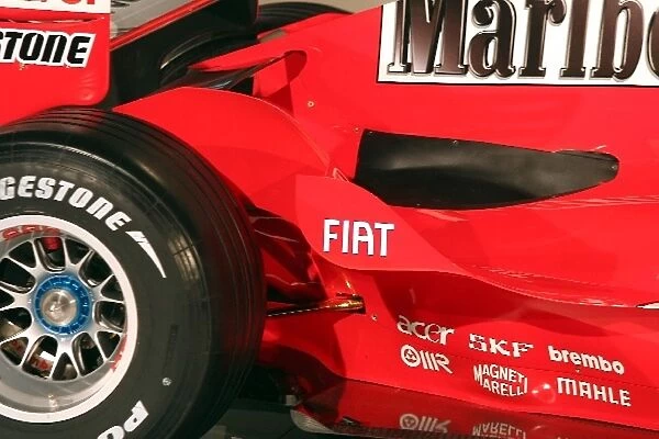 2005 Ferrari Launch: Bodywork detail of the new Ferrari F2005