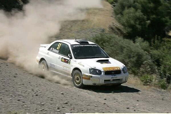 2005 FIA World Rally Champs. Round Six Cyprus Rally 12th - 15th May 2005. Brice Tirabassi  /  Mattieu Baumel (Subaru Impreza WRX STI), action. World Copyright: McKlein / LAT