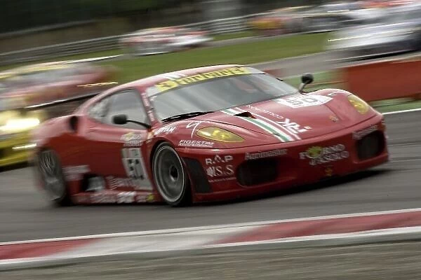 2008 FIA GT Championship. Monza, Italy. 16th - 18th May 2008. Toni Vilander / Gianmaria Bruni, Ferrari 430. Action. World Copyright: Drew Gibson / LAT ref: Digital Image _Y2Z2515