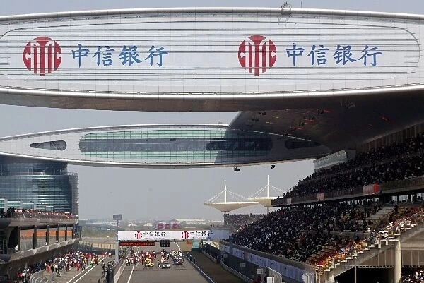 A1 Grand Prix: Cars on the grid: A1 Grand Prix, Rd11, Race Day, Shanghai, China, 2 April 2006