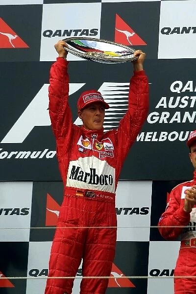 Australian GP: Race winner Michael Schumacher