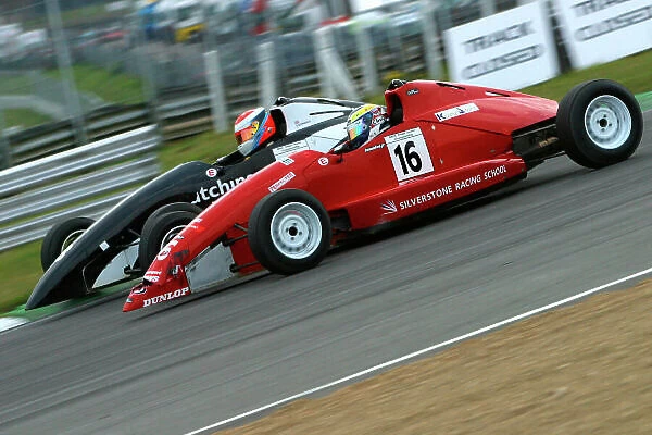 BRDC Formula Ford Championship 2003. Brands Hatch 27th September 2003. Rei Yamaguchi and Sean Edwards. World Copyright Ebrey / LAT Photographic