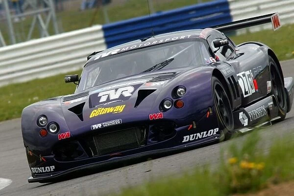 British GT Championship: Rob Barff and Michael Caine TVR Cerbera Speed 12 finished second