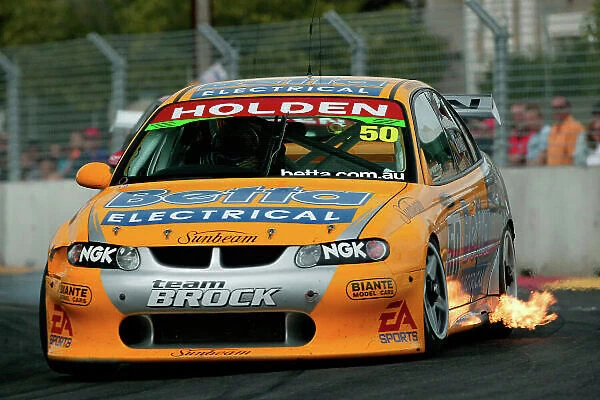 Clipsal 500 V8 Supercars Adelaide 22nd March 2003 Holden driver Jason Bright driving a VX commadore sets the fastest time in the top 10 shoot out to take pole position for race 1 tomorrow. World Copyright: Mark Horsburgh / LAT Photographic ref