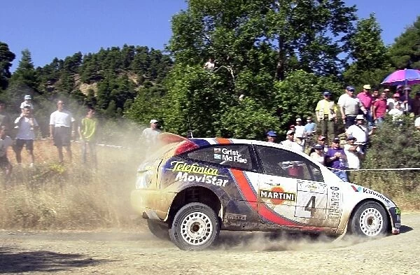 Colin McRae (GBR) on stage 15 World Rally Championship, Acropolis Rally, 14-17 June 2001