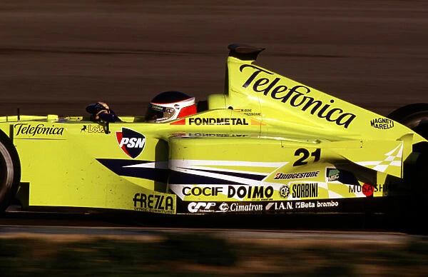 F1 Testing, Barcelona -Marc Gene, Minardi action