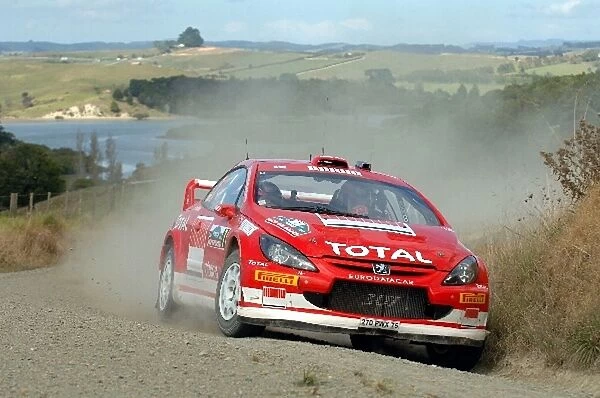 FIA World Rally Championship: Marcus Gronholm, Peugeot 307 WRC, on stage 5