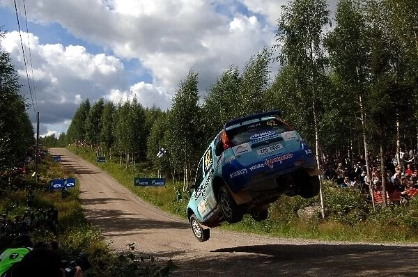 FIA World Rally Championship: Pavel Valousek, Suzuki Ignis JWRC, on stage 13