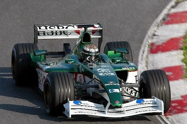 Formula One Testing: Eddie Irvine continues to test the troublsome and disappointing Jaguar Cosworth R3