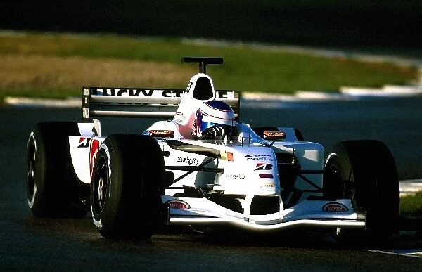 Formula One Testing: Jenson Button made his debut test in the BAR Honda 004