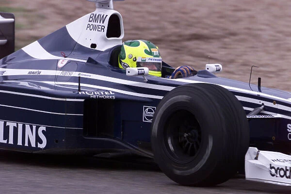 Formula One Testing, Jerez, Spain. 14  /  12  /  99 F3000 driver Bruno Junqueira tests