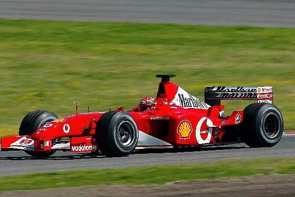 Formula One Testing: Michael Schumacher tests the new Ferrari F2002