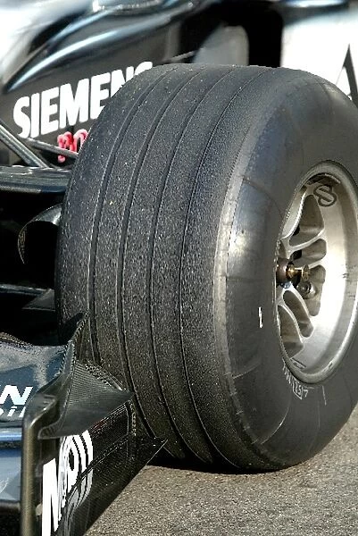 Formula One Testing: New specification tyres on the McLaren