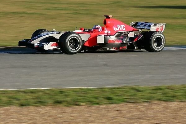 Formula One Testing: Roman Rusinov tests for MF1 Racing