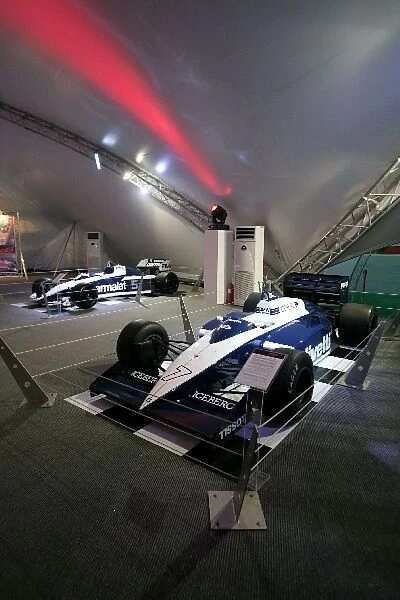 Formula One World Championship: Braham F1 cars on display on the Heritage GP Collection display