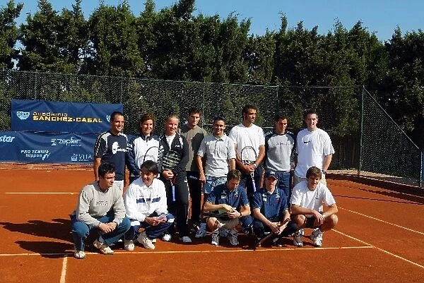 Formula One World Championship: The competitors taking part in the tennis competition