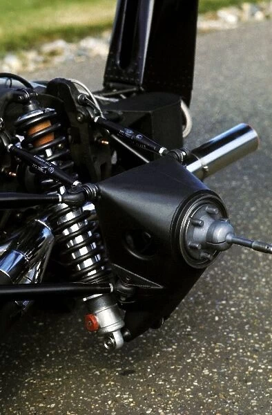 Formula One World Championship: The distinctive suspension and upright of the Lotus 77