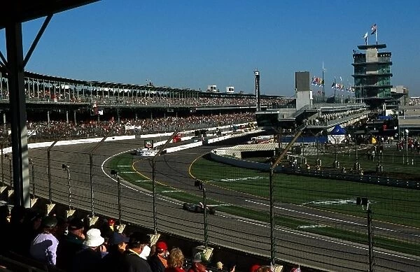 Formula One World Championship: A grandstand view of turn one at Indianapolis ├É the final turn on the Formula One circuit