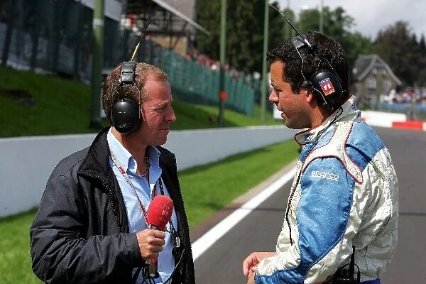 Formula One World Championship: Martin Brundle ITV F1 Commentator and Ted Kravitz ITV F1 Reporter on the grid