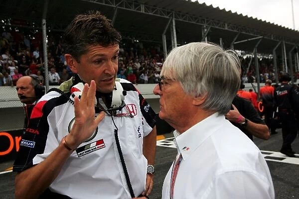 Formula One World Championship: Nick Fry BAR Team Principal and Bernie Ecclestone F1 Supremo