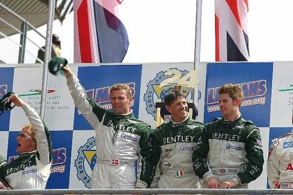 Le Mans 24 Hours: The winning team of Tom Kristensen  /  Rinaldo Capello  /  Guy Smith for Bentley