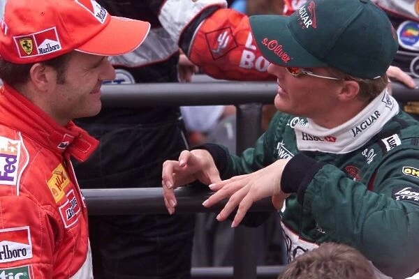 Rubens and Johnny chat before the race