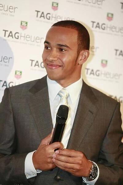 TAG Heuer Party for Lewis Hamilton London, July 4th, 2007-TAG Heuer hosts a private party for their Ambassador Lewis Hamilton. TAG Heuer Ambassador Lewis Hamilton took to the stage where he took questions from a number of friends of TAG Heuer