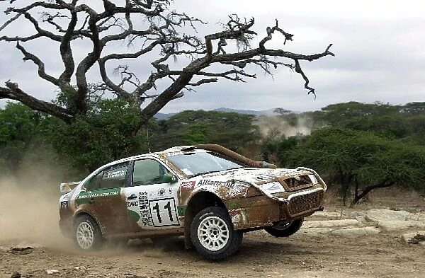 World Rally Championship: Armin Schwarz Skoda Octavia on his way to third place
