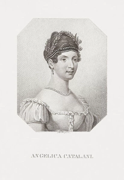 Angelica Catalani, 1780 - 1849. Italian opera singer. After a 19th century work by German artist Friedrich Wilhelm Bollinger; Illustration