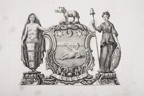 Arms Of The Foundling Hospital London Founded By Thomas Coram