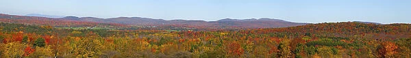 Autumn Panorama; Brome, Quebec, Canada
