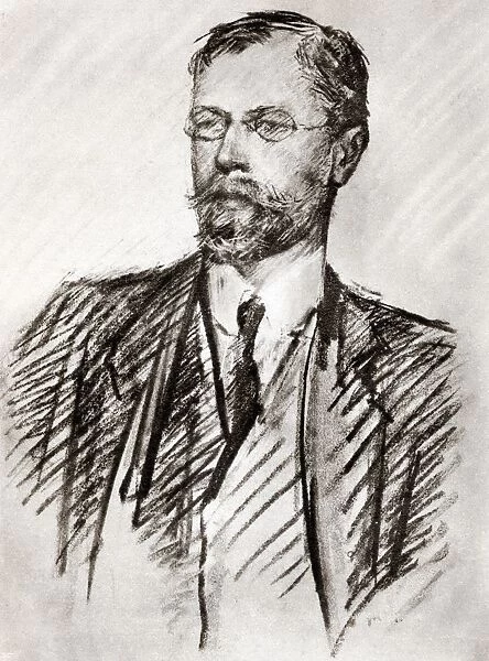 Axel Martin Fredrik Munthe 1857 To 1949 Swedish Physician And Psychiatrist Frontspiece After A Pastel By Countess Feo Gleichen From The Book The Story Of San Michele By Axel Munthe Published 1932