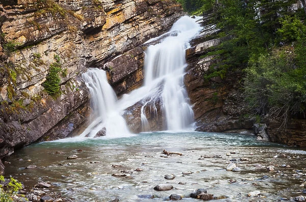 Cameron Falls In Waterton Lakes National Park; Alberta, Canada