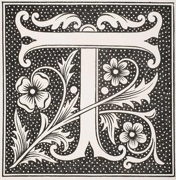 Decorative Capital Letter T
