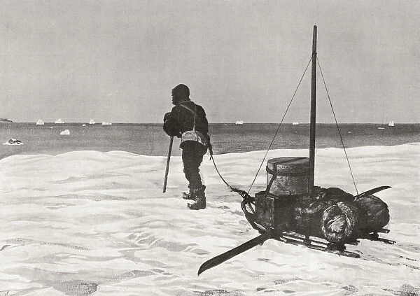 Dr. Douglas Mawson Arriving Back Too Late For His Ship The Sy Aurora, During His Australasian Antarctic Expedition, 1911 - 1913. Sir Douglas Mawson, 1882 A
