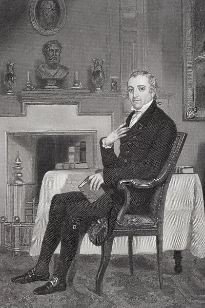 Fisher Ames 1758-1808. American Essayist, Lawyer And Federalist Politician. From Painting By Alonzo Chappel
