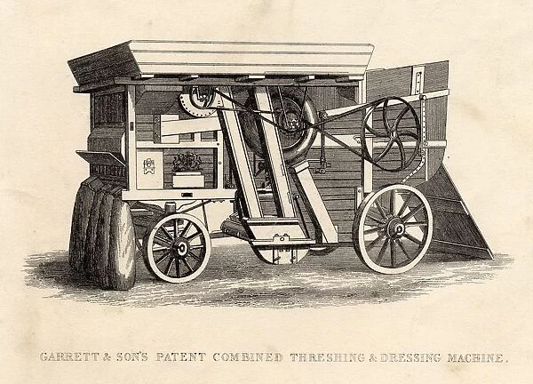 Garrett And Sons Patent Combined Threshing And Dressing Machine