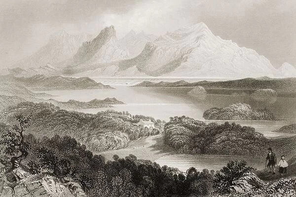 Garromin, Connemara, Ireland. Drawn By W. H. Bartlett, Engraved By R. Wallis. From 'The Scenery And Antiquities Of Ireland'By N. P. Willis And J. Stirling Coyne. Illustrated From Drawings By W. H. Bartlett. Published London C. 1841