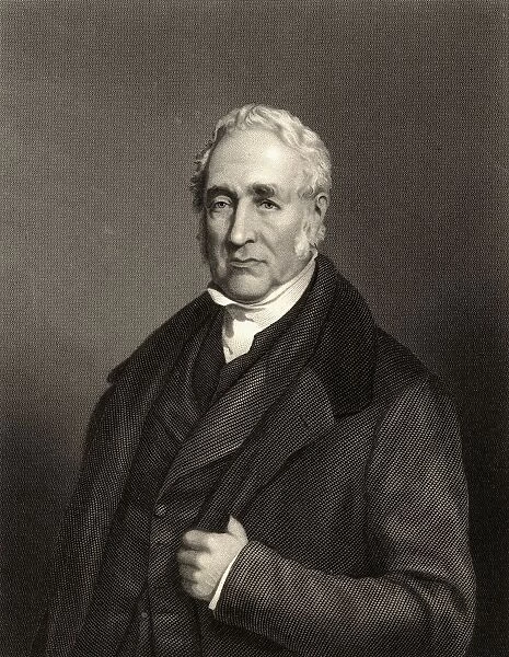 George Stephenson, 1781-1848. British Inventor And Engineer. 19Th Century Print Engraved By E. Stodart