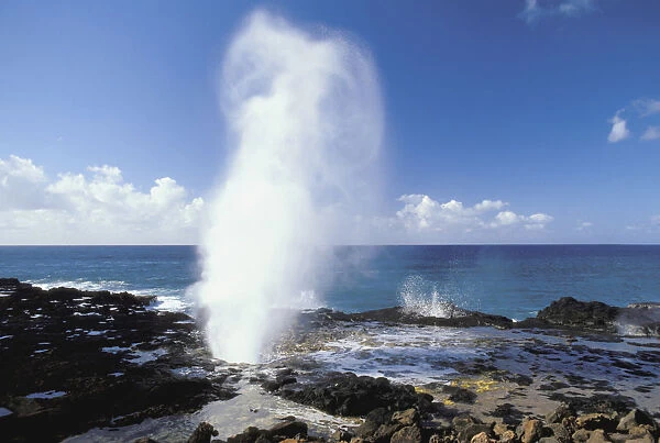 Hawaii, Kauai, Poipu, South Shore, Spouting Horn Blow Hole