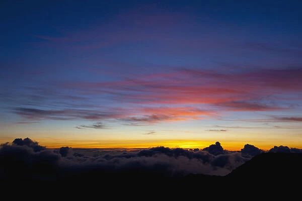 Hawaii, Maui, Haleakala sunrise