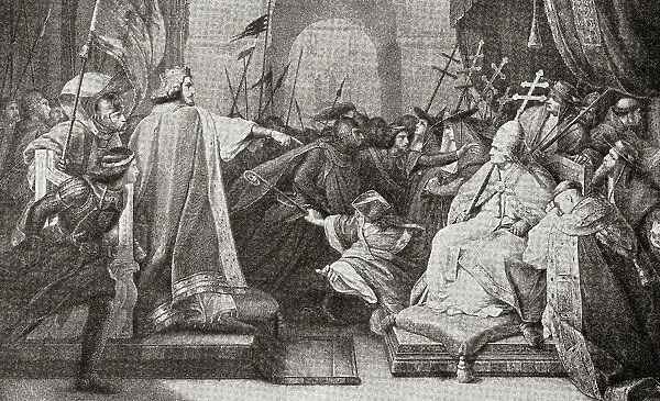 Henry V Commands Knights Seize Pope Paschall II