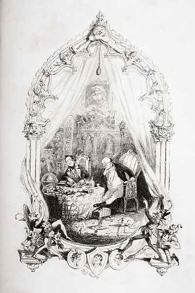 Illustration From The Charles Dickens Novel The Pickwick Papers By H. K. Browne Known As Phiz