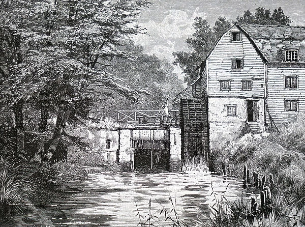 Illustration depicting Castle Mill