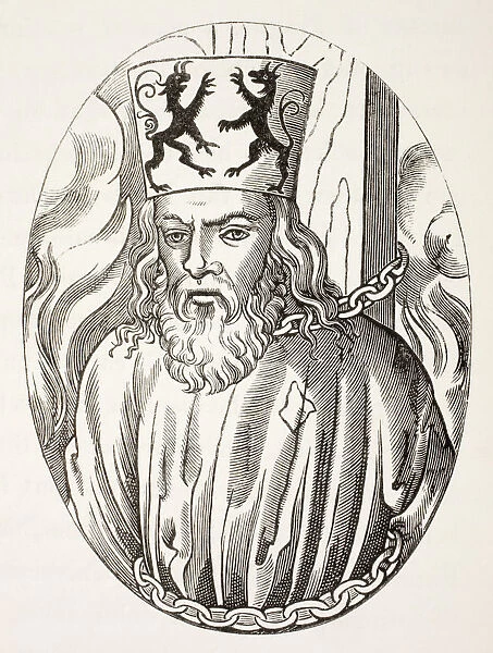 Jerome Of Prague, 1379 To 1416. Czech Theologian. Burnt At The Stake For Heresy. From Military And Religious Life In The Middle Ages By Paul Lacroix Published London Circa 1880